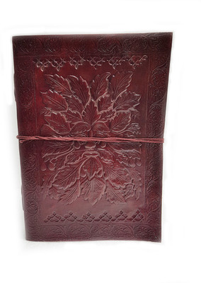 

SV Traders Book-size Diary(Leather Journal Diary With Engraved wild Tree Brown, Brown)