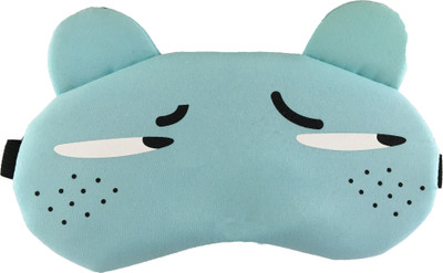 

Jenna Dot_Blue Cartoon Travel Sleeping Eye Cover Blindfold Eye Shade(Blue)