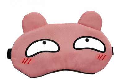 

Jenna Blush Pink Cartoon Polyester Ice Gel Eye Mask for Insomnia, Meditation, Puffy Eyes and Dark Circles(10 g)