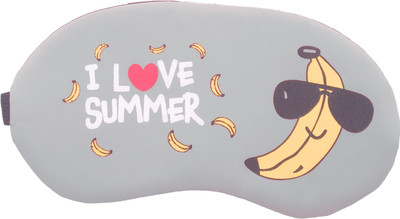 

Jenna Bana_Grey Cartoon Travel Sleeping Eye Cover Blindfold Eye Shade(Multi), Grey;yellow