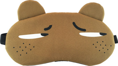 

Jenna Dot_Brown Cartoon Travel Sleeping Eye Cover Blindfold(10 g)