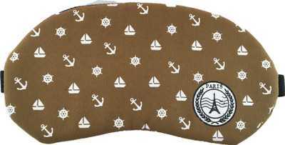 

Jenna Ship_Brown Cartoon Travel Sleeping Eye Cover Blindfold Eye Shade(Multi)