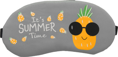 

Jenna Pine_Grey Cartoon Travel Sleeping Eye Cover Blindfold Eye Shade(Multi), Grey;yellow