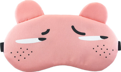 

Jenna Dot_Pink Cartoon Travel Sleeping Eye Cover Blindfold Eye Shade(Pink, White), Multi