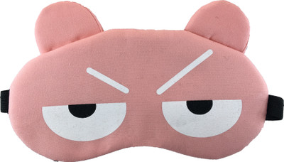 

Jenna 2Line_Pink Cartoon Travel Sleeping Eye Cover Blindfold Eye Shade(Pink, White), Multi