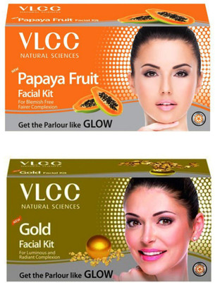 VLCC Original Papaya and Gold Facial Kit(2 x 60 g)