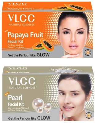 VLCC Original Papaya and Pearl Facial Kit(2 x 60 g)
