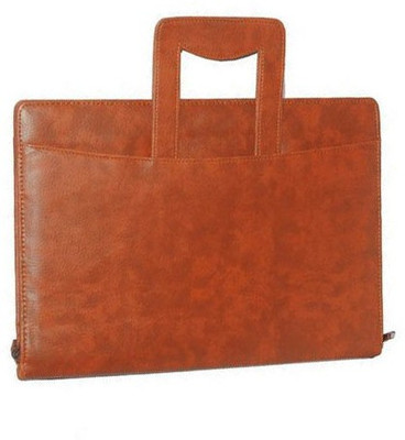 

Furious3D BROWN FAUX LEATHER ADJUSTABLE HANDLE EXECUTIVE FILE FOLDER(Set Of 1, Brown)