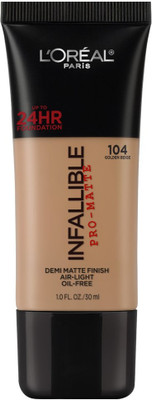 

L'Oreal Paris Infallible Pro-Matte, 30 g Foundation(Golden Beige 104, 30 ml)