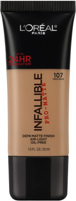 

L'Oreal Paris Infallible Pro-Matte, 30 g Foundation(Fresh Beige 107, 30 ml)