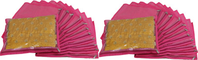 

ANNAPURNA SALES Designer Designer Non-Woven Single Saree Cover or Garments Cover Combo Pack of 24 Pcs. PinkS24(Pink)