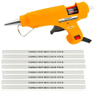 

FADMAN yellow mini 20 watt on off switch with 8 hot melt sticks Standard Temperature Corded Glue Gun (7 mm) Standard Temperature Corded Glue Gun(7 mm)