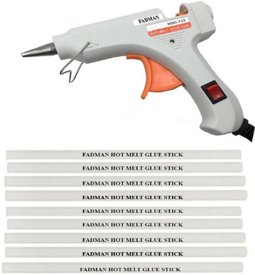 

FADMAN White Mini 20 Watt On Off Switch With 9 Hot Melt Sticks Standard Temperature Corded Glue Gun (7 mm) Standard Temperature Corded Glue Gun(9 mm)