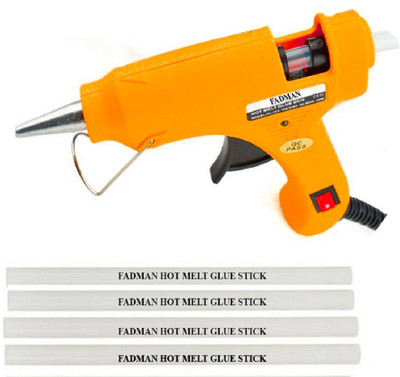 

FADMAN yellow mini 20 watt on off switch with 4 hot melt sticks Standard Temperature Corded Glue Gun (7 mm) Standard Temperature Corded Glue Gun(7 mm)