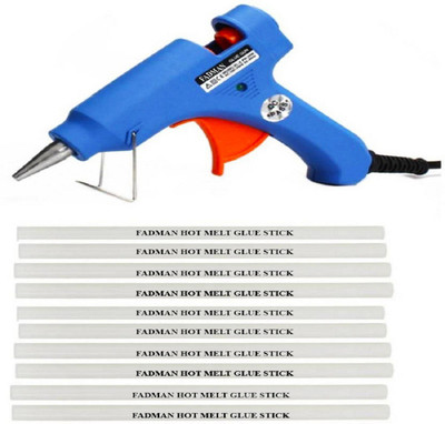 

FADMAN Blue 20W On Off Switch And Indicator With 10 Hot Melt Glue Sticks Standard Temperature Corded Glue Gun (7 mm) Standard Temperature Corded Glue Gun(7 mm)