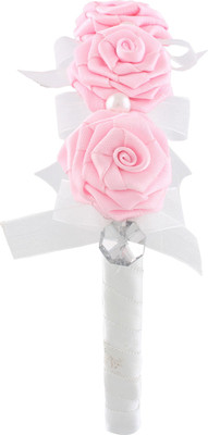 

Aarushi creations organza and rose Hair Band(White, Pink)