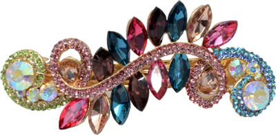 

Mansiyaorange Latest Korean Imported Tripple Lock Hair Clips For Women Hair Clip(Multicolor)