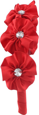 

Aarushi creations red satin Head Band(Red)
