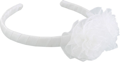 

Aarushi creations organza pom pom 01 Head Band, Hair Band(White)