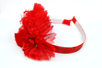 

Suhaavi Red Floral Baby Girls Hair Band(Red)