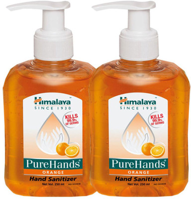 

Himalaya Pure Hands Orange Hand Sanitizer Pack of 2(250 ml, Bottle, Pack of 2)