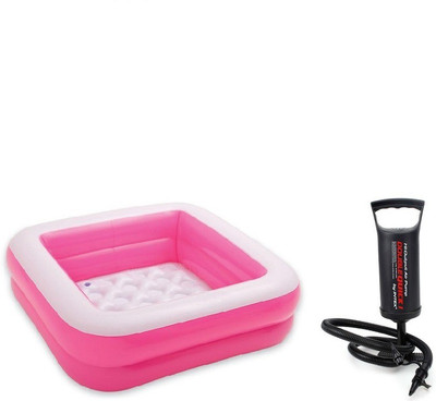 

Flying Toyszer Play Box Inflatable Pool with Air Pump Inflatable Pool Accessory(Pink)