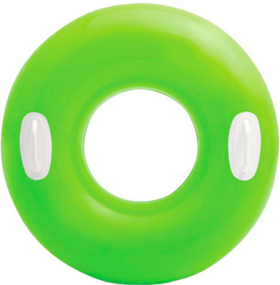 

Intex ® Original Inflatable Water swim ring with Handle (Green) For Kids AND Adults Inflatable Pool Accessory(Green)