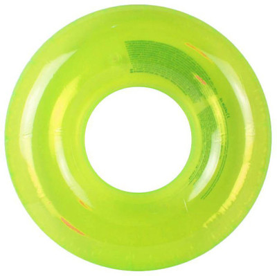 

Intex ® Original Premium Neon Inflatable Transparent Swim Tube Ring (Green) Inflatable Pool Accessory(Green)