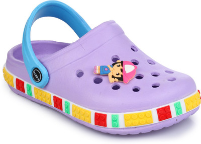 

PHEDARUS Girls Slip-on Clogs(Purple