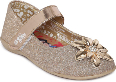 

Disney Princess Girls Velcro Ballerinas(Gold