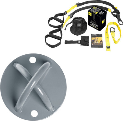 

TRX TRX- Style Anchor For Ceiling / Wall Mount - Body Weight Bracket For Suspension Exercise Strap-Combo Gym & Fitness Kit