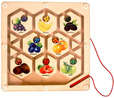 

Brainsmith Fruit Maze - Wooden Toys - Early Learning(Multicolor)