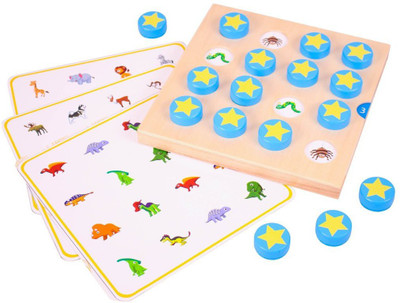 

Brainsmith The Memory Game - Wooden Toys - Early Learning(Multicolor)