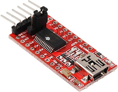 

Robocraze FT232Rl FTDI USB To TTL Serial Converter Adapter Module For Arduino(Red)