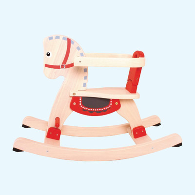

Brainsmith Wooden Rocking Horse - Activity Toys - Gross Motor Skills - Toddler Activity - Rocking Horse(Multicolor)