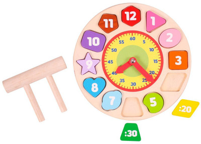 

Brainsmith Shape Sorting Clock - Wooden Toys - Early Learning(Multicolor)