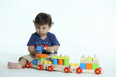

Brainsmith Wooden Construction Train - Wooden Toys - Early Learning(Multicolor)