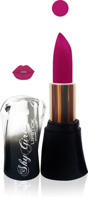 

femina09 cosmetics makeup shy girl matte lipstick non transfer purple color set 0f 1(purple)