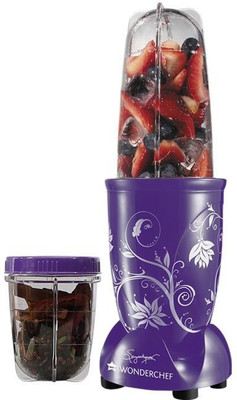 

Wonderchef Nutri Blend Purple with free recipe book 400 W Juicer Mixer Grinder(Purple, 2 Jars)