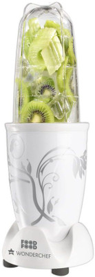 

Wonderchef Nutri Blend White with free recipe book 400 W Juicer Mixer Grinder(White, 2 Jars)