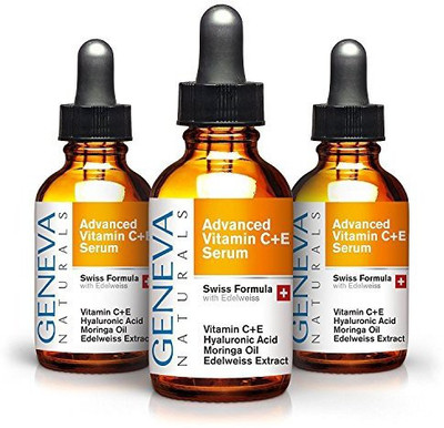

Geneva Naturals Vitamin C Serum Anti Aging Swiss Skin Care Formula With Hyaluronic Acid Vitamin A And E(88.73 ml)