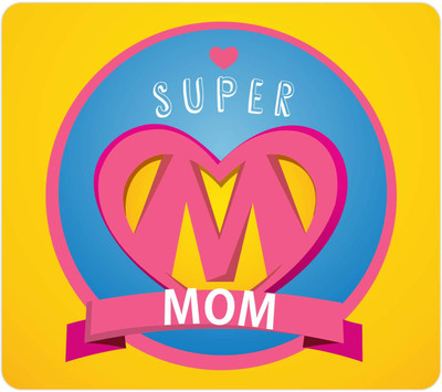

Giftsmate Printed Mouse pad for Mother Super Mom Mousepad(Multicolor)