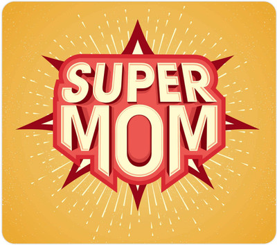 

Giftsmate Gifts for new Moms, Mousepad for Mother Super Hero Mom Mousepad(Multicolor)