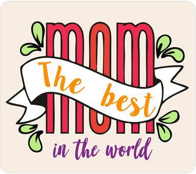 

Giftsmate Mothers day gifts, Printed Mouse Pad for Mom the Best Mom in the World Mousepad(Multicolor)