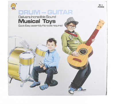 

Generic Comdaq Jazz Drum and Guitar Set(Multicolor)