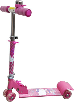 

My Baby Excel Hello Kitty Mini 4 Wheel Scooter Pink Manual Scooter(Pink)
