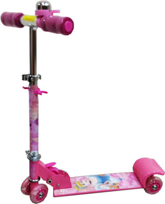 

My Baby Excel Cinderella Mini 4 Wheel Scooter Pink Manual Scooter(Pink)