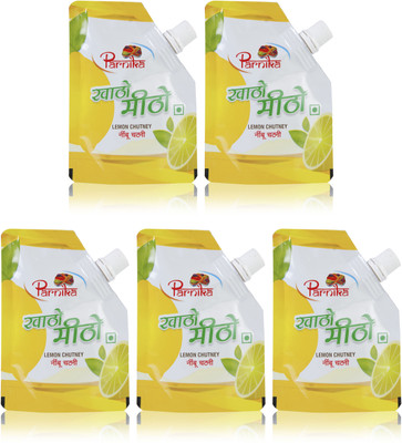 

Parnika [Pack of 5] Lemon Chutney - Khatto Meetho Nimbu(500 g, Pack of 5)