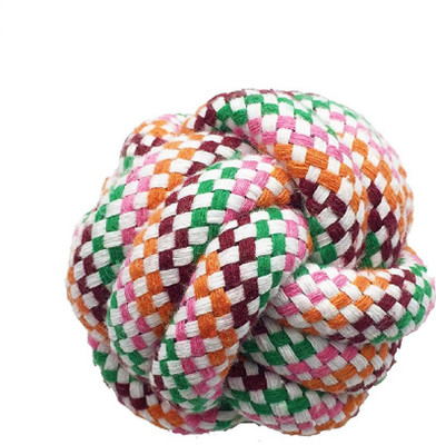 

Sri High Quality Dog Rope Toy Ball Cotton Chew Knot Ball for Dog Teeth Cleaning Cotton Ball For Dog & Cat