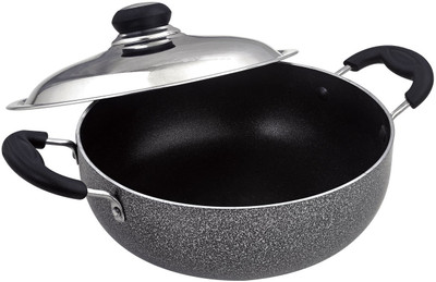 Meera Exclusive KDAI-012-03MM Kadhai 12 cm(Stainless Steel, Non-stick)